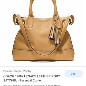 Coach pink  Rory satchel in pink